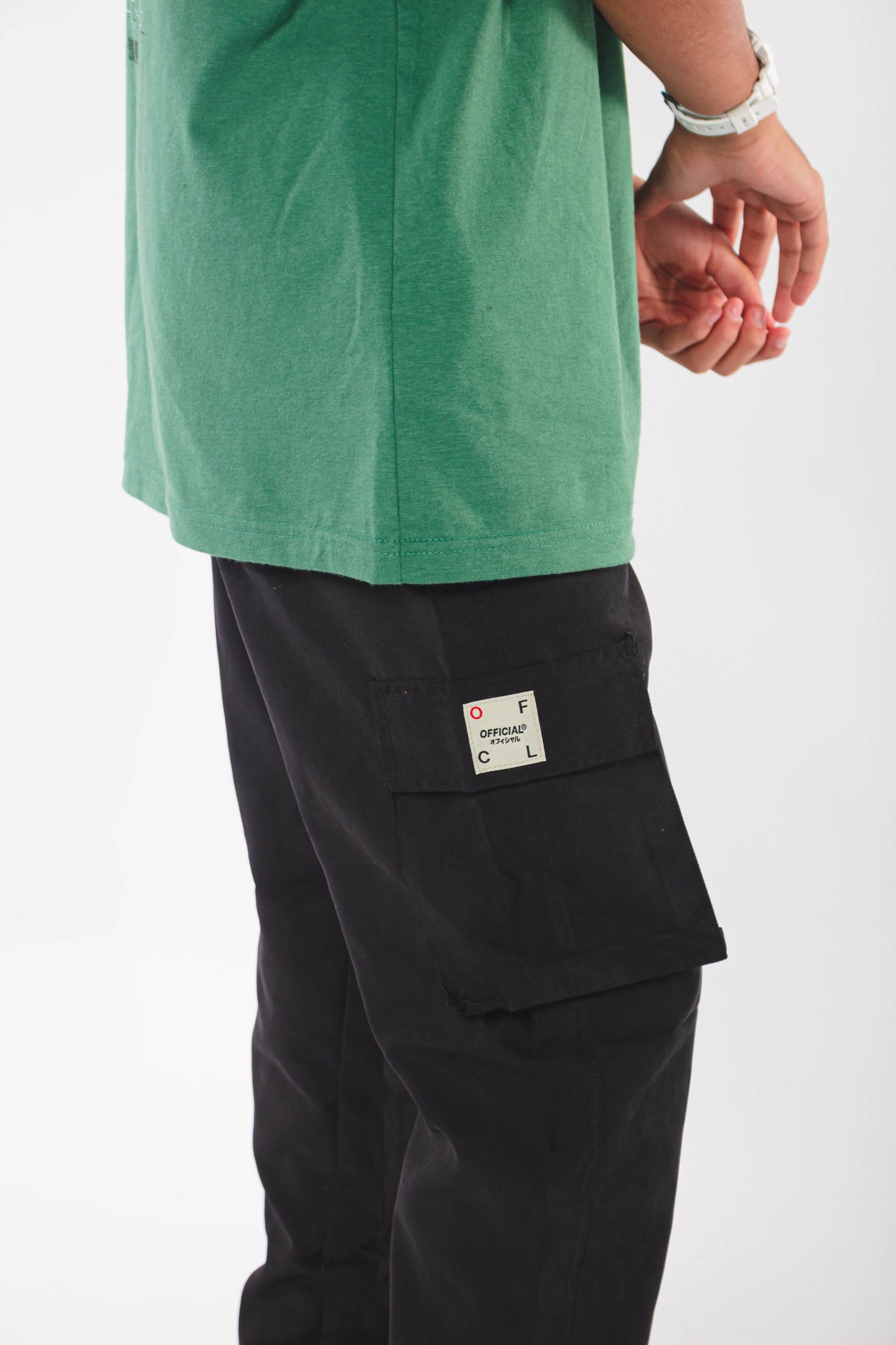 Work Gear Twill Cargo Pant (Black)