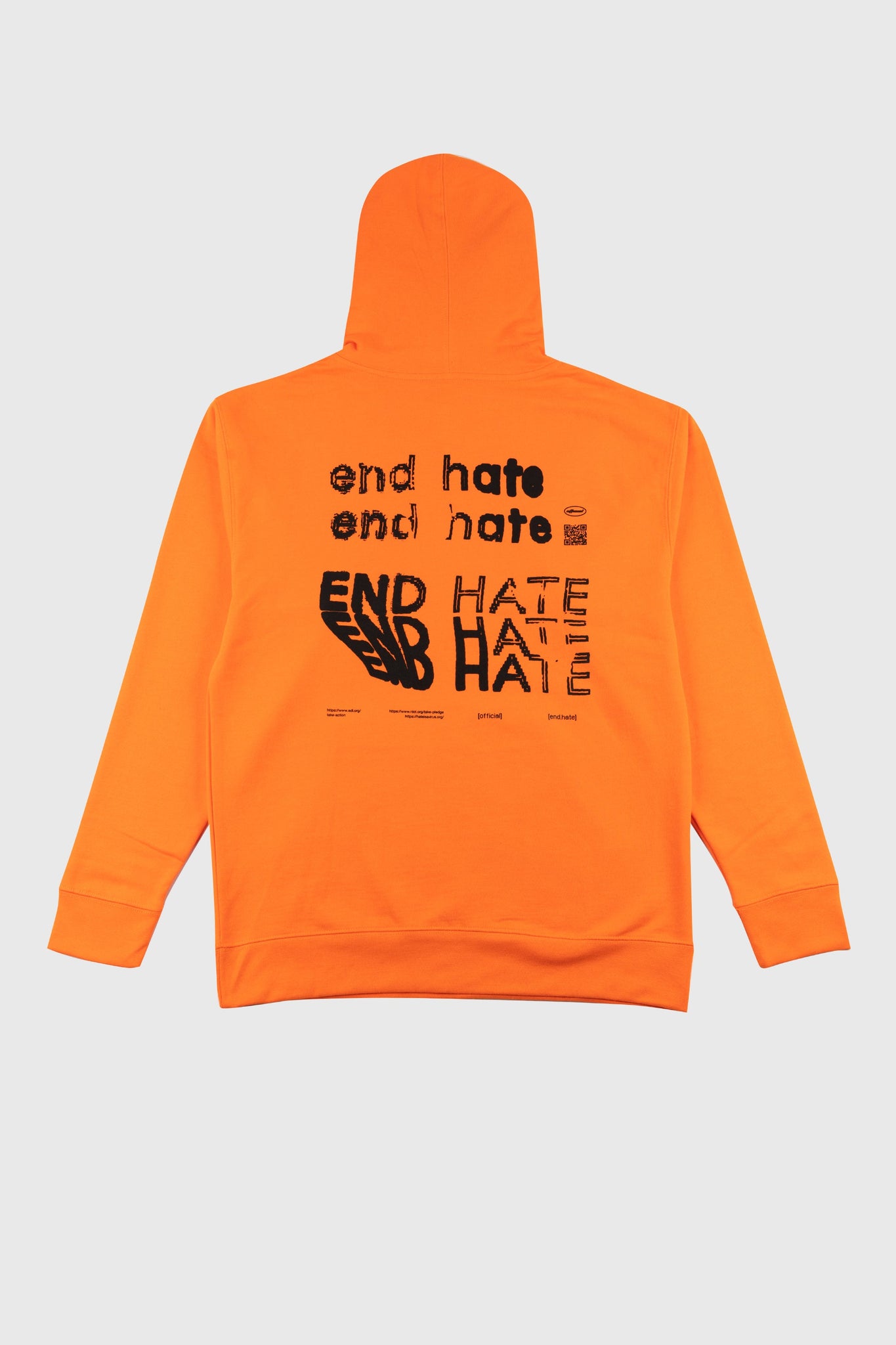 End Hate - Take Action Hooded Sweatshirt (Orange)