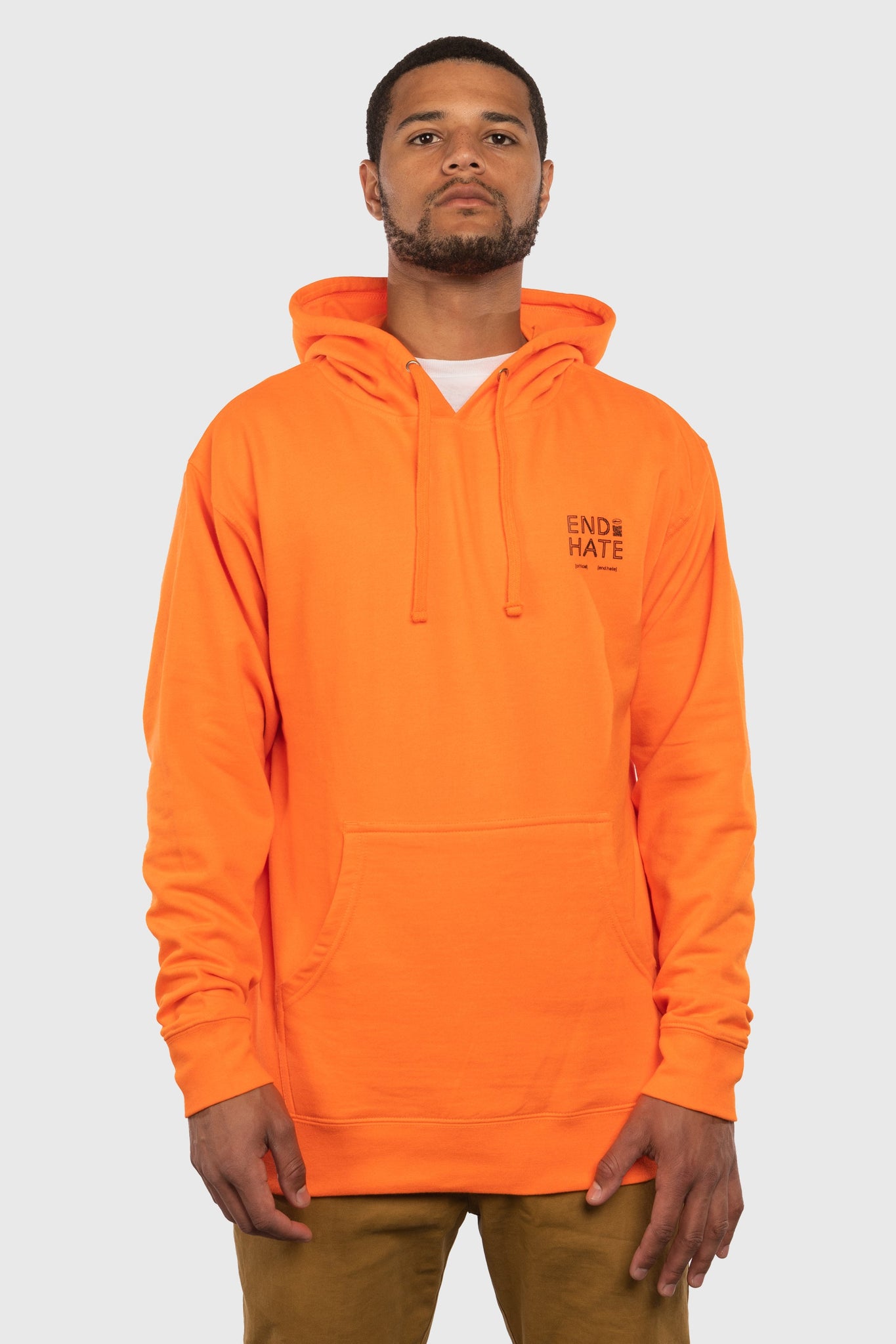 End Hate - Take Action Hooded Sweatshirt (Orange)