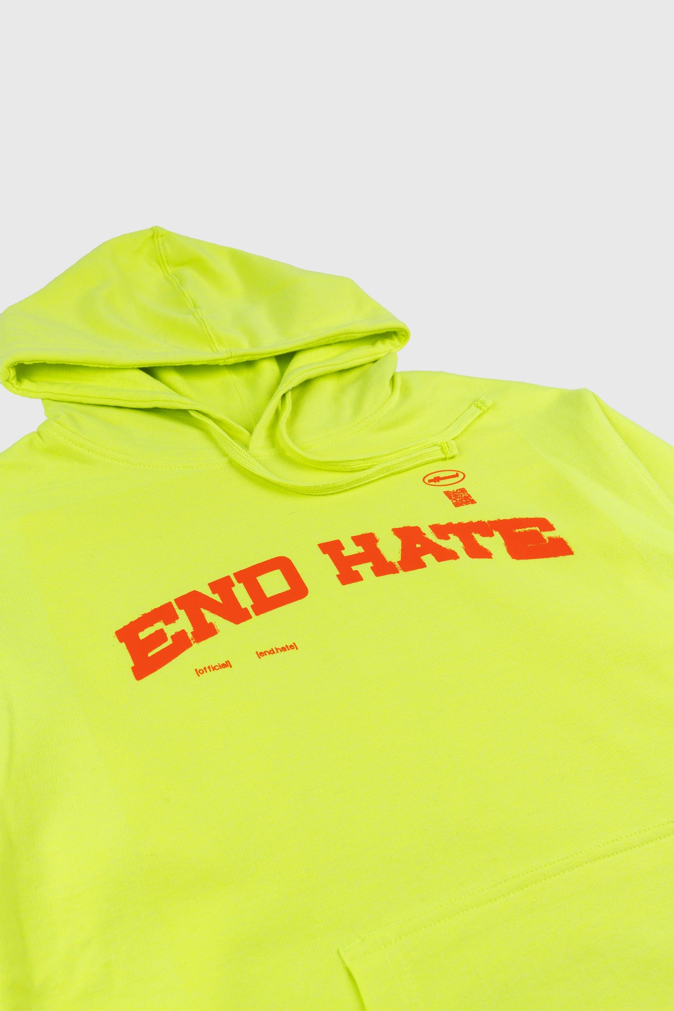 End Hate - Athletic Arc Hooded Sweatshirt (Safety Yellow)