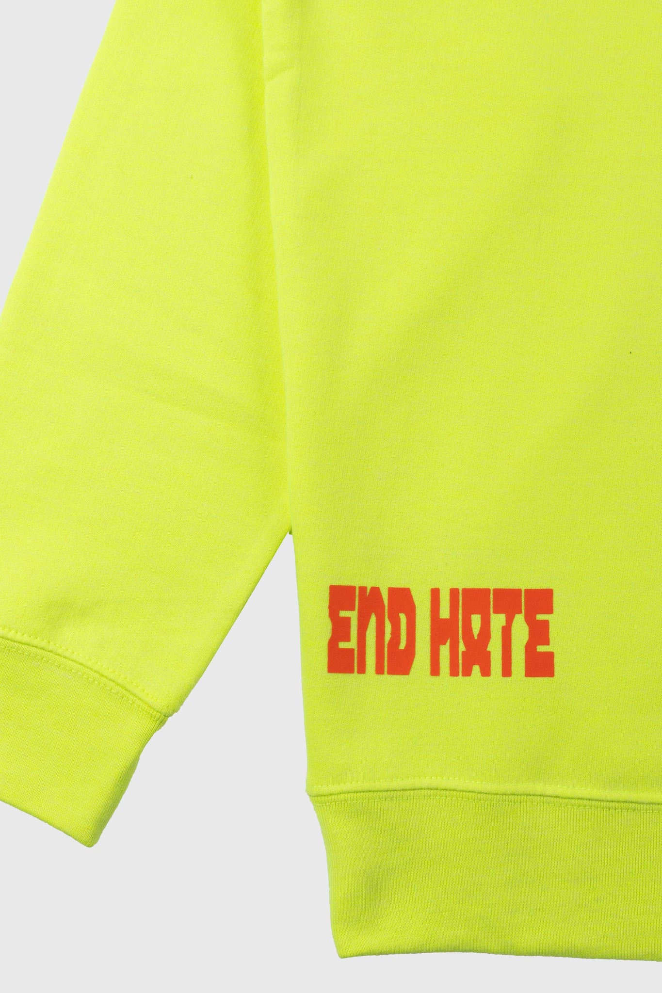 End Hate - Athletic Arc Hooded Sweatshirt (Safety Yellow)