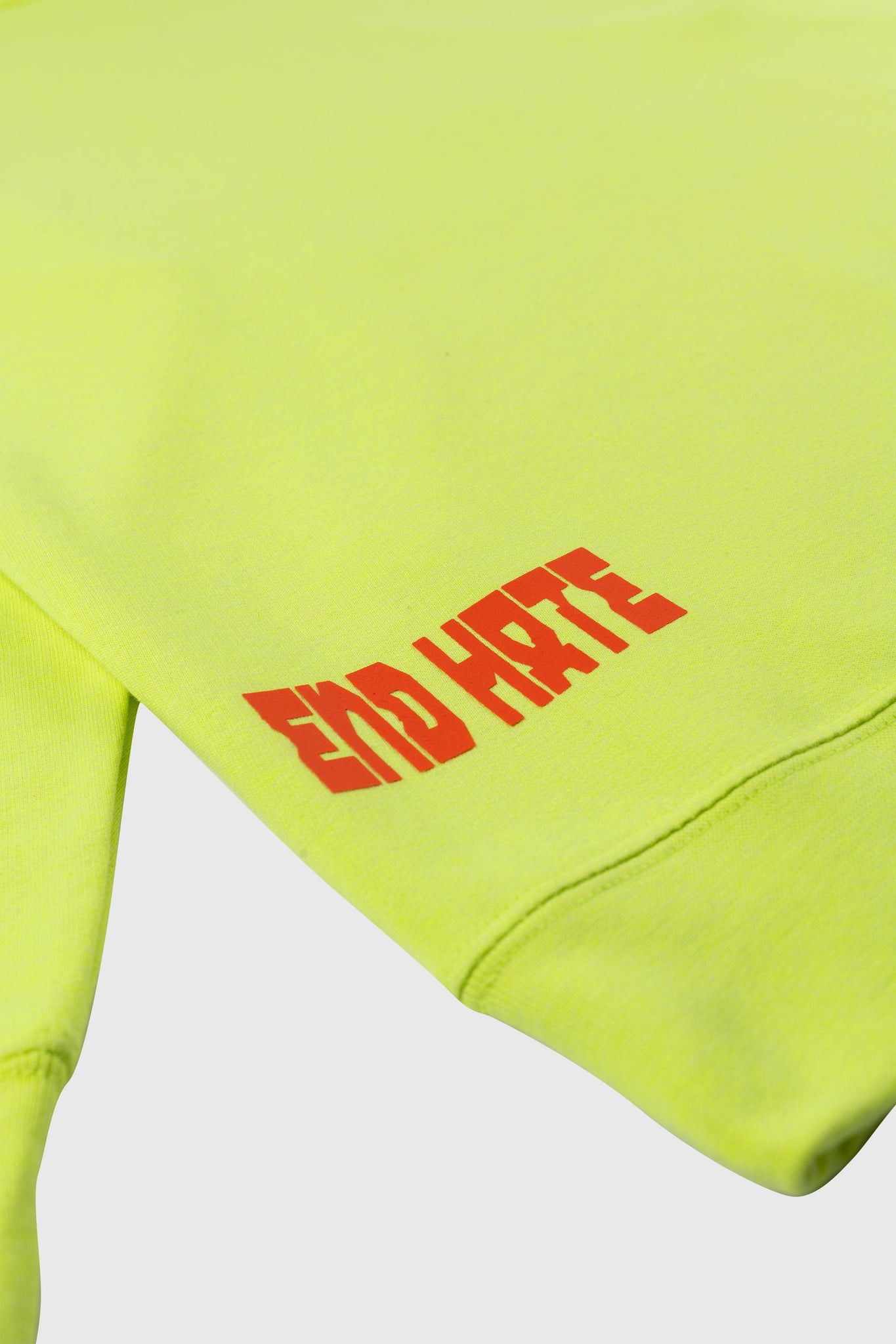 End Hate - Athletic Arc Hooded Sweatshirt (Safety Yellow)