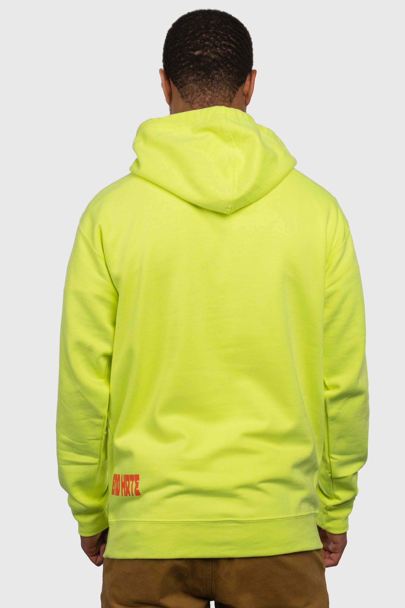 End Hate - Athletic Arc Hooded Sweatshirt (Safety Yellow)