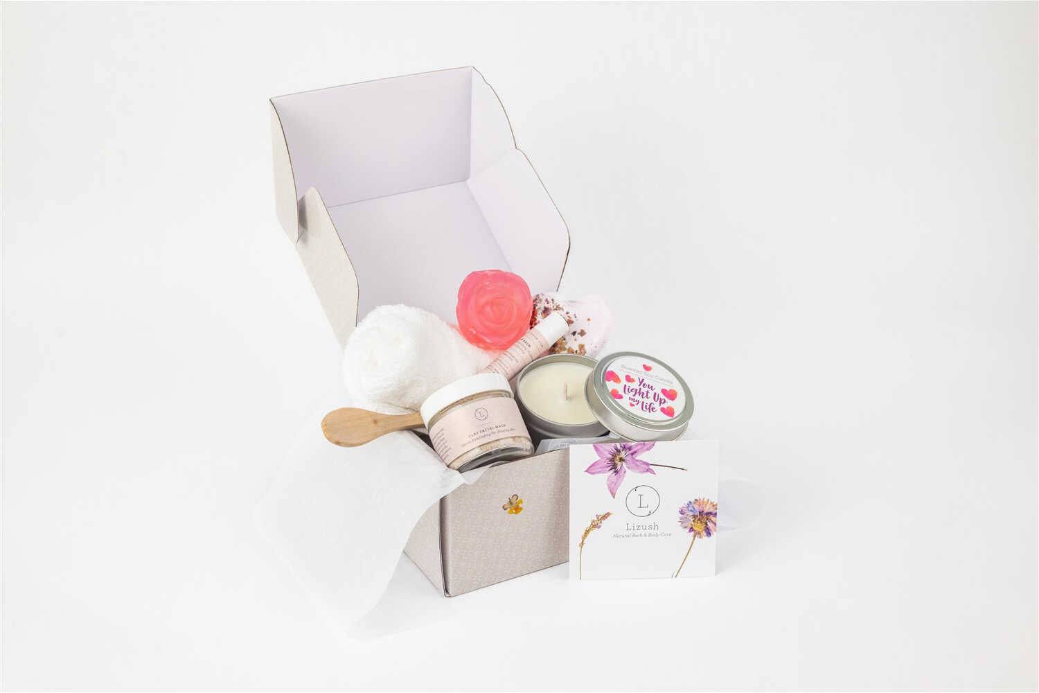 Natural Skincare Gift Box, Cute LOVE Special Gift Box