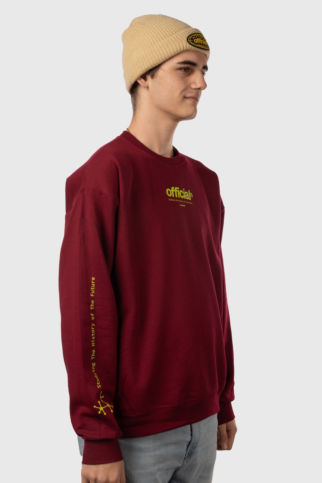 History of the Future Crewneck Sweater (Burgundy)