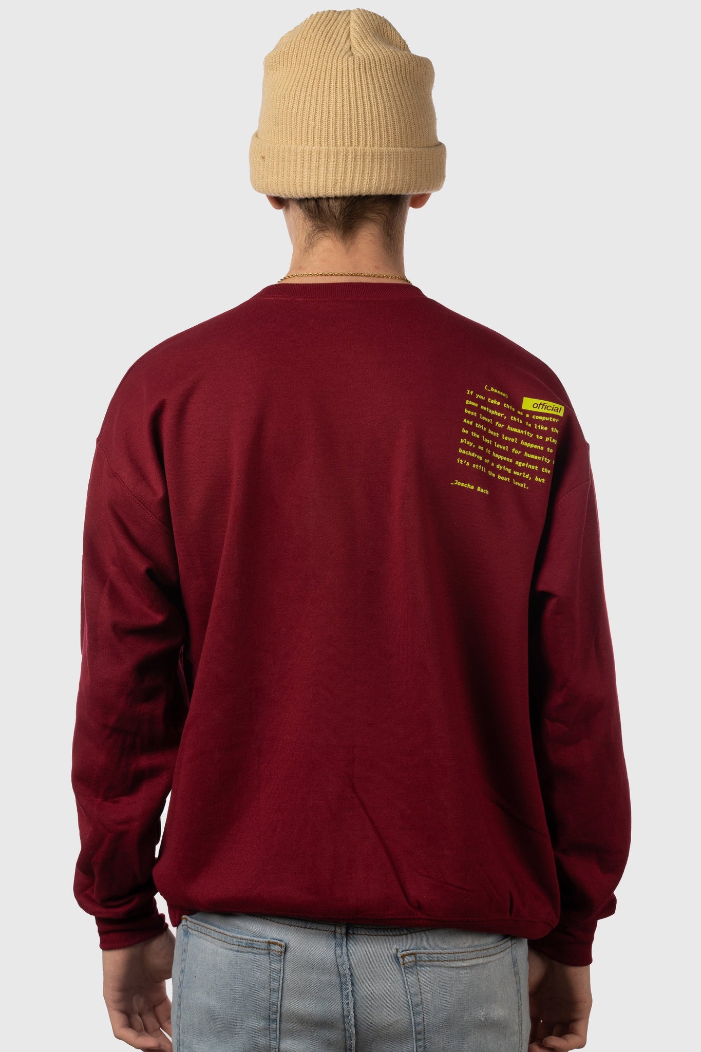 History of the Future Crewneck Sweater (Burgundy)